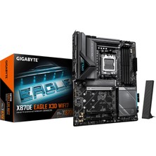 Hakay Gigabyte X870E Eagle X3D Wıfı7 9000MHZ Oc Ddr5 Soket Am5 M.2 Hdmı Dp Atx Anakart