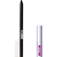 Hakay Maybelline New York Tattoo Liner Jel Göz Kalemi 900 Deep Onyx (Siyah) & Mini Falsies Surreal Maskara 4.7 ml Makyaj Seti