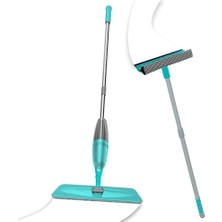Hakay Pony Süper 2 Li Sprey Mop + Teleskopik Saplı Cam Sileceği Yeşil Paspas Temizlik Seti