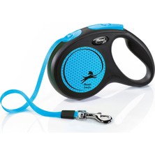 Hakay Flexi New Neon M Beden Mavi 5mt Şerit Tasma