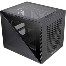 Hakay Thermaltake Divider 200 Tg Air Black | Micro-Atx-Pc-Gövde | 2 x Sertleştirilmiş 3 mm Cam Yan Kısım | File Panel | Siyah