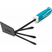 Hakay Hobi Bahçe Çapası 29 cm Toprak Kazma Çapalama El Aleti Metal Başlıklı Plasttik Saplı Mini El Çapası