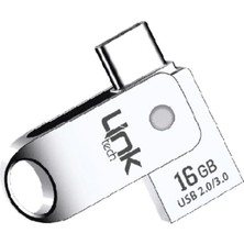 Hakay Linktech C216 Premium Dual 16GB Type-C Otg USB Bellek - USB Flash Drive