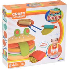 Hakay Sunman Crafy Süper Burger Oyun Hamuru Seti 200 Gr. 12 Parça