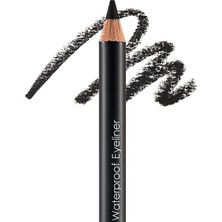 Hakay Flormar Mat Bitişli Suya Dayanıklı Göz Kalemi (Siyah) - Waterproof Eyeliner - 101 Black Ice - 8690604109012
