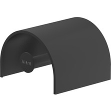 Hakay Vitra Origin A4488836 Kapaklı Tuvalet Kağıtlığı, Mat Siyah