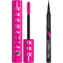 Hakay Maybelline New York Lash Sensational Firework Maskara & Hyper Precise All Day Eyeliner Matte Black Makyaj Seti