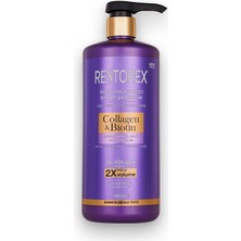 Hakay Restorex Collagen & Biotin Dolgunlaştırıcı Şampuan 900 ml – Hacimsiz Saçlar Için Sülfatsız, Kolajen ve Biotin Içerikli Yoğun Hacim Veren Bakım Şampuanı