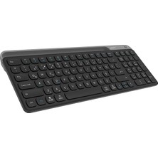 Hakay Everest KB-BT90 Siyah/gri Bluetooth+ 2.4ghz Telefon Tablet Standlı Şarjlı Q Mac/win/android/ıos Uyumlu Kablosuz Klavye