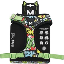 Hakay M-Pets Urban Style Multicolor Easy Fit Köpek Göğüs Tasması (M)