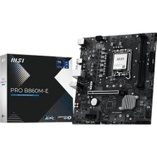 Hakay Msı MB Pro B860M-E Soket 1851 Ddr5 9066MHZ(OC) 2xm.2 HDMI Dısplay 5g Lan Matx