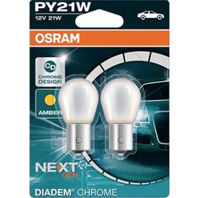 Aesco Osram Dıadem 12 Volt PY21W 93 Chrome Desıgn Sarı Işık 7507DC-02B