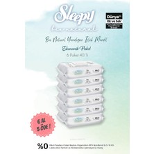 Hakay Sleepy Bio Natural Islak Havlu 40'lı 6 Al 5 Öde ve Bebe Temizleme Pamuğu,