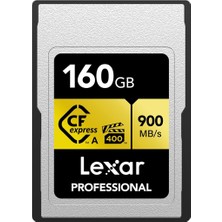 Hakay Lexar 160GB Profesyonel Cfexpress Tip A Altın Serisi Hafıza Kartı, 900MB/S'YE Kadar Okuma, Sinema Kalitesi 8k Video, Dereceli Vpg 400 (LCAGOLD160G-RNENG)