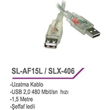 Hakay S-Link SL-AF15L Usb2.0 1.5m Uzatma Kablosu