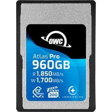 Hakay Owc 960GB Atlas Pro Yüksek Performanslı Cfexpress 4.0 Tip A Hafıza Kartı Profesyonel Sınıf, 1850MB/S'YE Kadar Okuma ve 1700MB/S Yazma Hızı