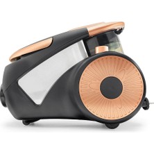 Hakay Nice Forever C5 Cat&dog Toz Torbasız Elektrikli Süpürge, 900W, Gold-Black, Hepa Filtreli, Çoklu Zemin, 220-240V, Turbo Başlıklı, 1500L Hazne