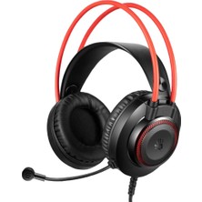 Hakay Bloody G200S Stereo USB Mikrofonlu, 7 Renk LED Işık Döngüsü, Gaming (Oyuncu) Kulaklığı, Siyah
