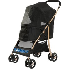 Hakay Tommy Evcil Hayvan Arabası Siyah 67 * 47 * 98CM Max 15KG