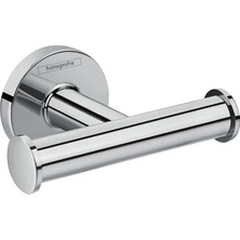 Hakay Hansgrohe Logis Universal Havlu Askısı (Çift Kanca, Banyo Aksesuarı) Krom