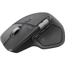 Hakay Logitech Mx Master 4 Dokunsal Geri Bildirim Özellikli Kablosuz Mouse, Bluetooth, Ultra Hızlı Kaydırma, Çoklu Cihaz Özelliği, 8000 Dpı, Optik Sensör, Sessiz, Koyu Gri