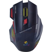 Hakay Kablosuz, Şarj Edilebilir 7 Tuşlu Oyuncu Bilgisayar Faresi (Q1) - Kablosuz Mouse, Q1 Gaming Mouse