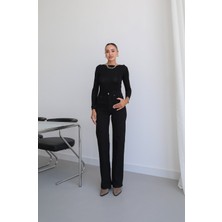 Havoş Siyah Vena Straight Leg Jean