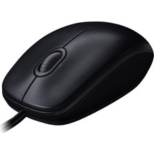 Hakay Logitech M100 USB Kablolu Mouse, Pc, Mac, Dizüstü Bilgisayar ile Uyumlu, 1000 Dpı Optik Izleme, Sağ ve Sol Elle Kullanıma Uygun, Siyah