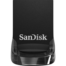 Hakay Sandisk Ultra Fit USB 3.2 Flash Sürücü 128GB (Dizüstü Bilgisayarlar, Oyun Konsolları ve Araç Ses Sistemleri Için, Tak ve Kalın, 400MB/S Okuma, Rescuepro Deluxe Yazılımı), Siyah