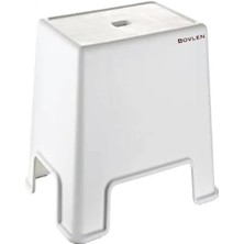 Hakay Büyük Boy Kaymaz Banyo Taburesi - 150 kg Taşıma Kapasiteli Kaydırmaz Banyo Taburesi - Çocuk Taburesi - Basamak Tabure - 1. Sınıf Sert Plastik 45 x 40 x 24 cm (Büyük Boy)