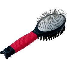Hakay Ferplast Gro 5928 Çift Taraflı Oval Fırça/m, Red, Double