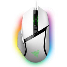Hakay Razer Basilisk V3 - Özelleştirilebilir Kablolu Oyun Faresi - Ergonomik Tasarım - 26K Dpı Sensör - Chroma Rgb - 11 Programlanabilir Düğme - Eğimli Hyperscroll Tekerlek - Pc/mac | Beyaz