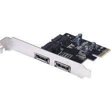 Hakay Alfais 4837 Pcı Express Pcı-E 2x Sata 2x E-Sata HDD Giriş Çoklayıcı