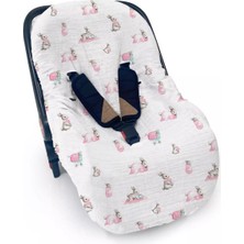Hakay Müslin Puset Kılıfı – Bébé Lapin Rose