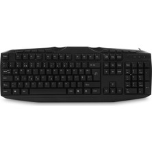 Hakay Everest KB-250F Siyah USB Tamamen Türkçe F Multimedia Klavye