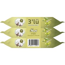 Hakay Sleepy Pamuk Zeytin Cep Mendili 3X15 (45 Yaprak)