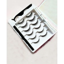 Hakay Gaman 12 Adet Takma Kirpik Seti 6 Farklı Çift - 2 Adet Mıknatıslı Likit Eyeliner Yapıştırıcı