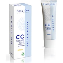 Hakay Sheida Snow White Leke Açıcı cc Krem Spf 30+ 50 ml