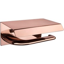 Hakay System Dorado Kapaklı Tuvalet Kağıtlığı Rose Renk 85X118X170 mm