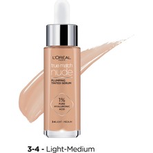 Hakay L'oreal Paris True Match Nude Serum Fondöten 3-4 Light Medium, 30 ml