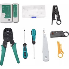 Hakay Parcbeny 15953 RJ9-RJ11-RJ45 3'lü Pense Kablo Test ve Taşıma Çantalı Onarım Seti