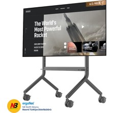 Hakay Nb Ergonomic Nb P100 75-90INCH Profosyonel Tekerlekli Tv Standı