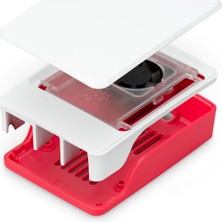 Hakay Raspberry Pi 5 Için Resmi Gövde, Kırmızı/beyaz