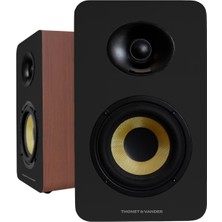 Hakay Thonet & Vander Vertrag Gen2 80W Rms Hoparlör 2.0 Bluetooh 5.0 Rca Optik Girişli (Ahşap Renk)