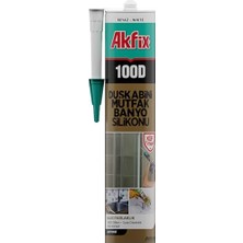 Hakay 100D Duşkabini, Mutfak ve Banyo Silikonu, ŞEFFAF,%100 Silikon, Hızlı Kuruyan, Küf Tutmaz, Su Geçirmez,sararma Yapmaz