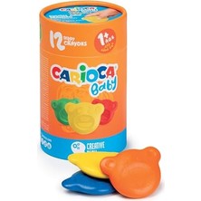 Hakay Carioca Teddy Bebek Crayons 12'li +1 Yaş