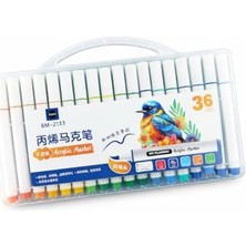 Hakay 36 Renk Akrilik Marker Kalem Seti