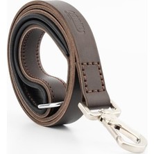 Hakay Hakiki Klasik Deri Köpek Gezdirme Kayışı (Kahverengi, Large)