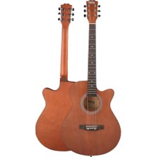 Hakay Midex PHX-188EQ Set Masif Ağaç Elektro Akustik Gitar 4/4