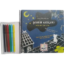 Hakay Akademi Çocuk Funny Mat Kalemli Mini Set Şehrin KEDILERI23X23CM